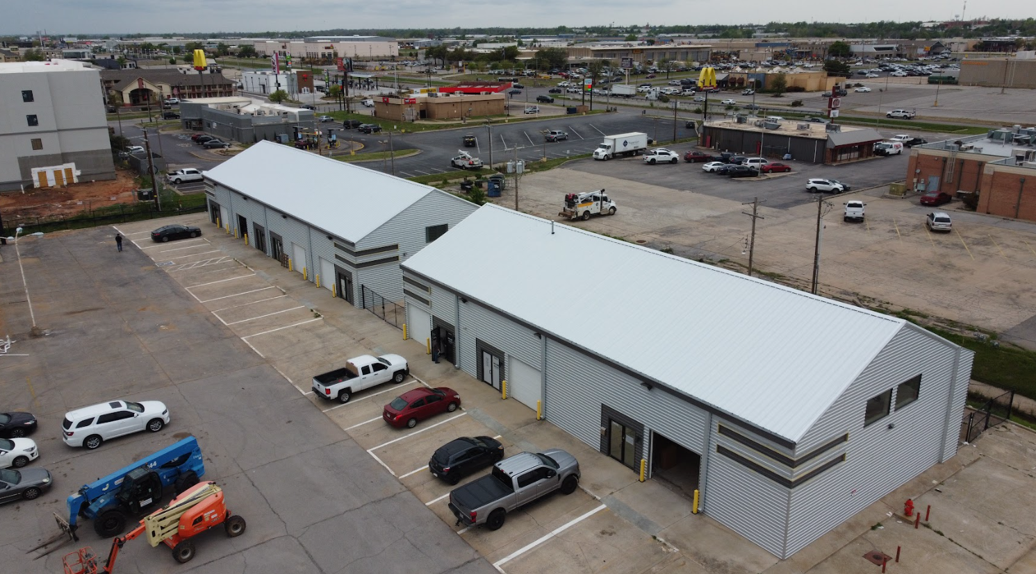 Completed commercial construction project